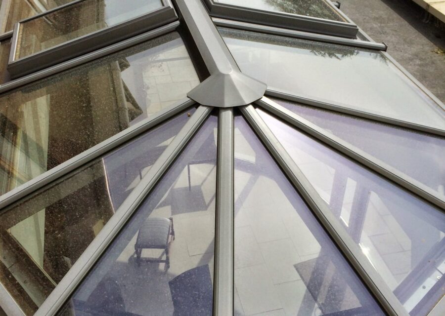 The lantern glass clean and the room lighter.