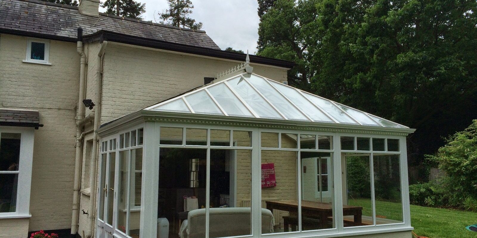 Photo from the job: Internal Conservatory Roof Cleaning in Byfleet