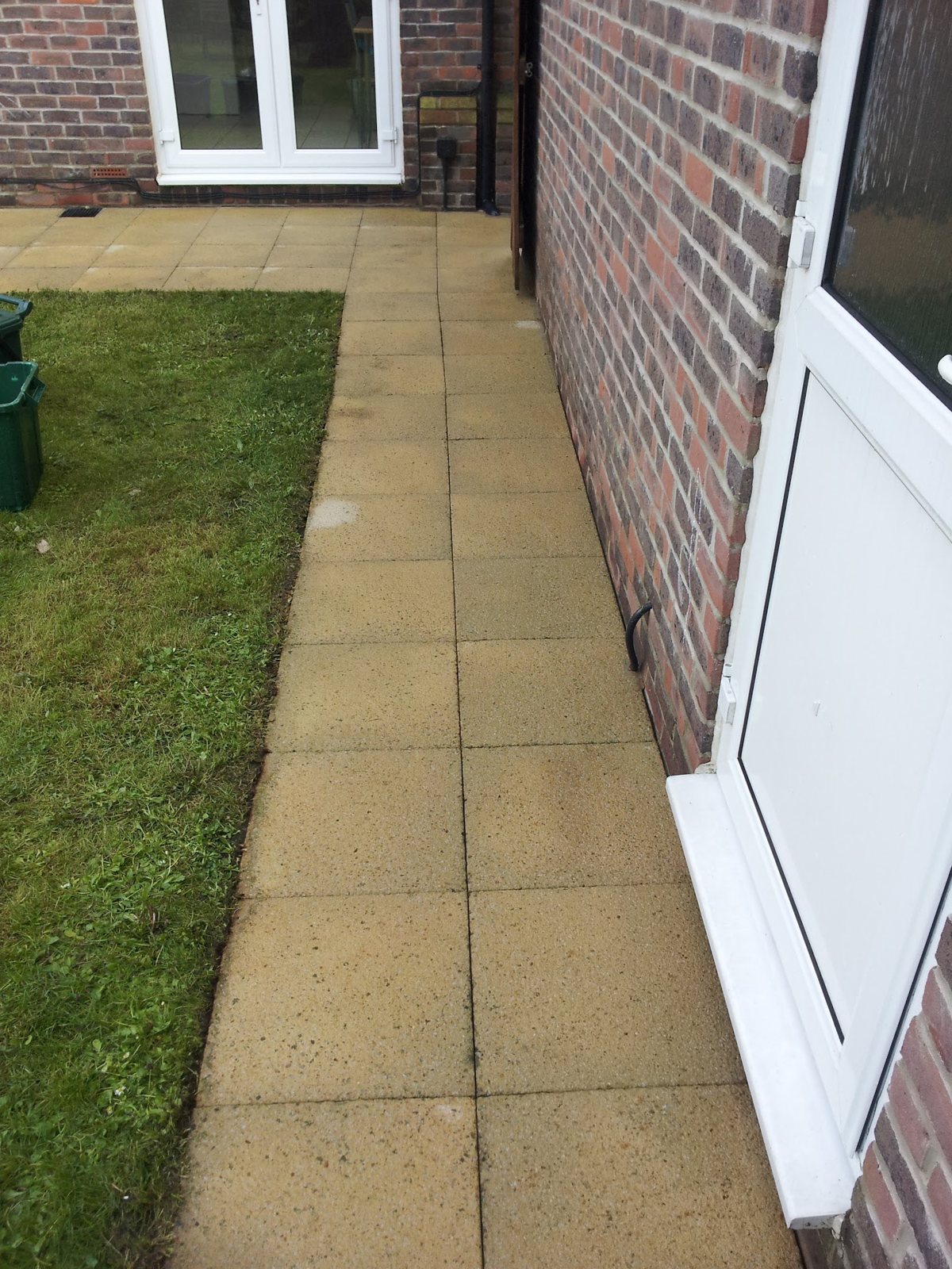 After: clean, even slabs with the natural colour restored.