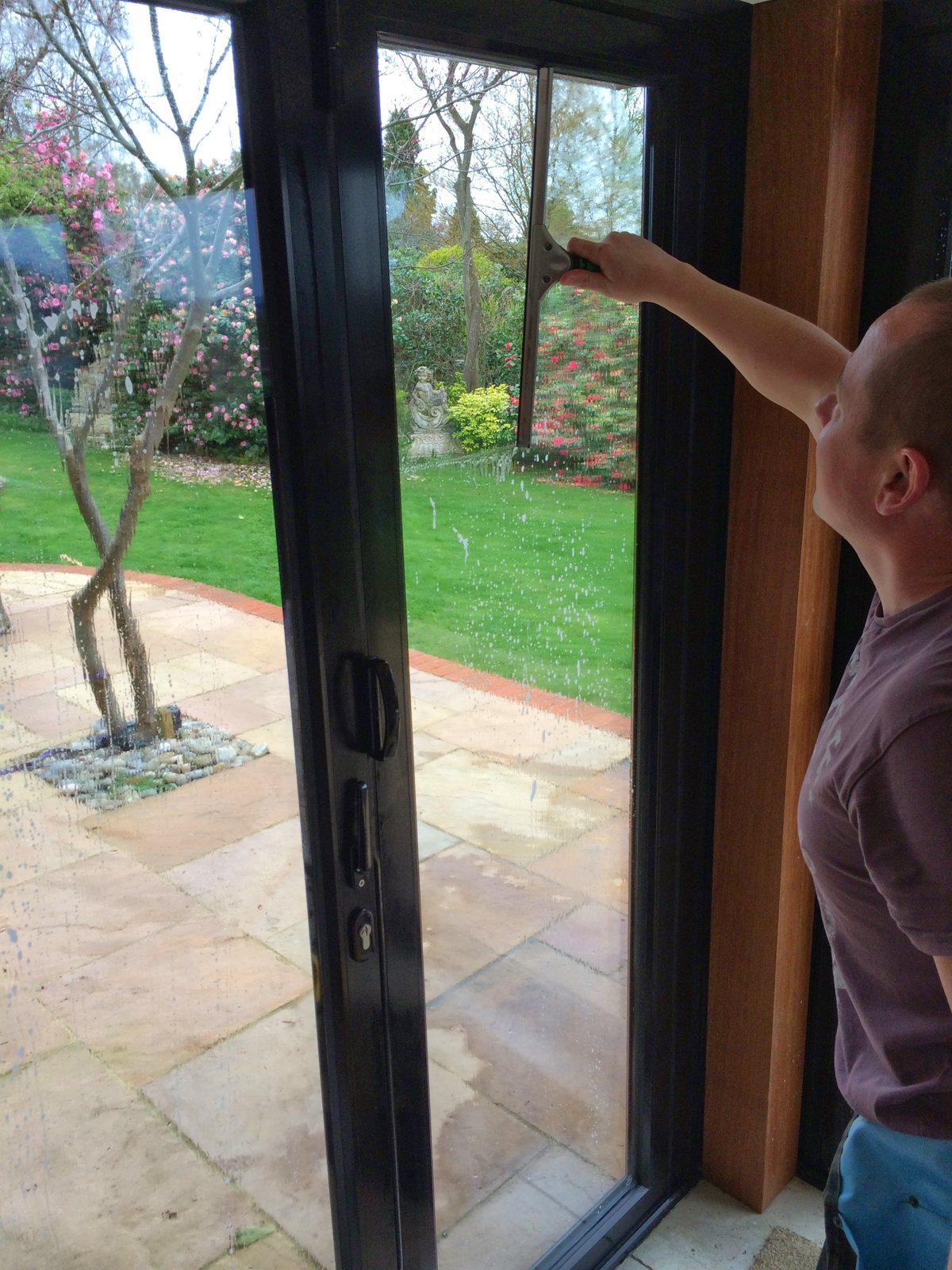 Clear, streak-free glass inside and out.