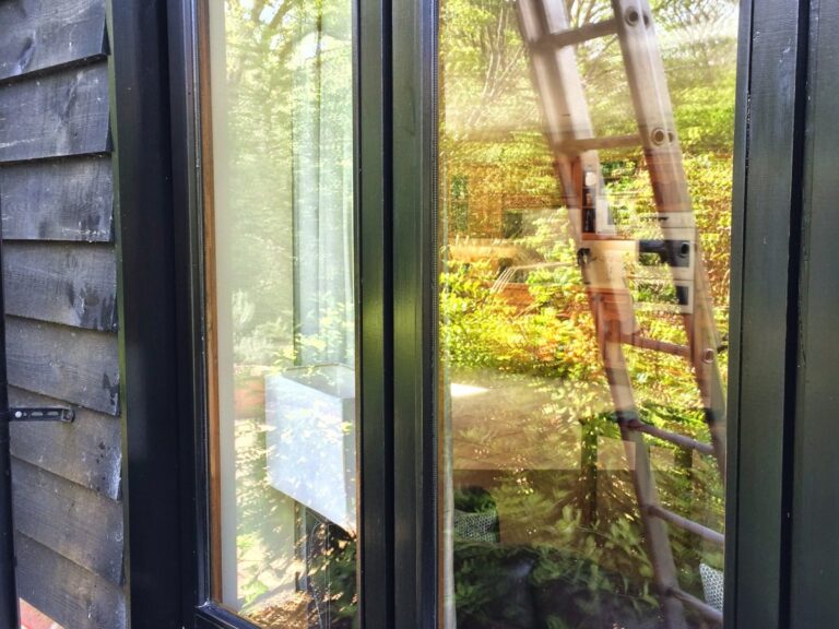 The frames, sills and glass cleaned.
