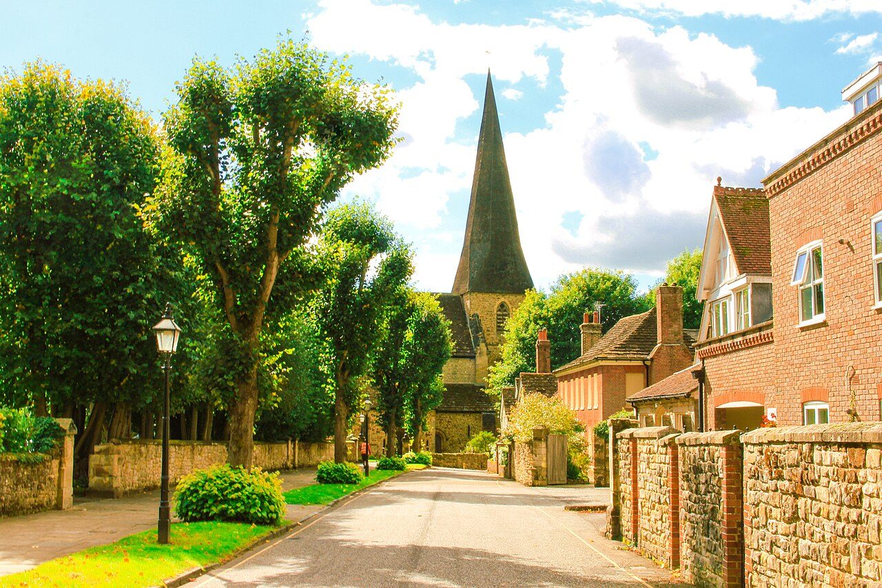 The Causeway in Horsham, leading to St Mary’s Church