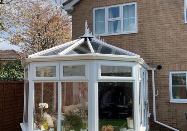 The roof, frames and gutters cleaned.