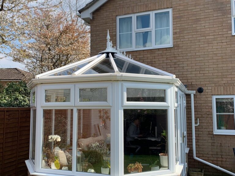 The roof, frames and gutters cleaned.