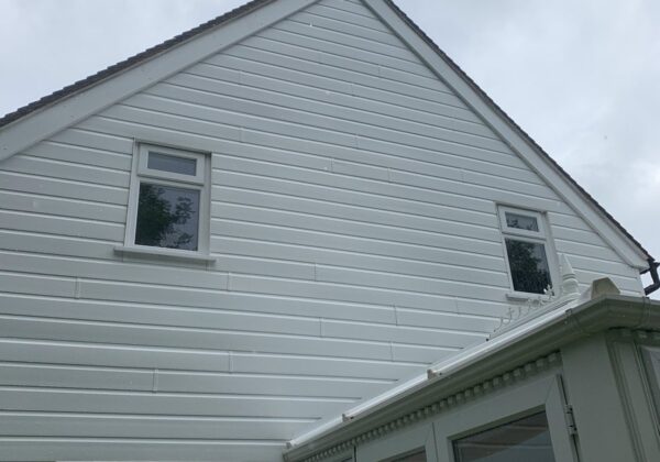 The conservatory roof and uPVC cleaned.