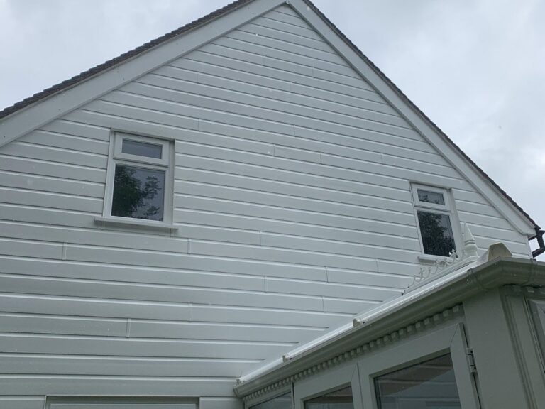 The conservatory roof and uPVC cleaned.