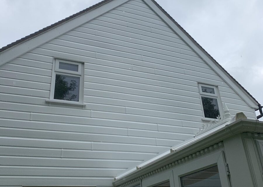 The conservatory roof and uPVC cleaned.