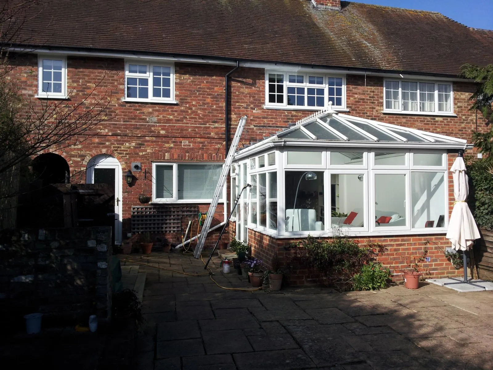 Conservatory roof cleaning job in Guildford, Surrey
