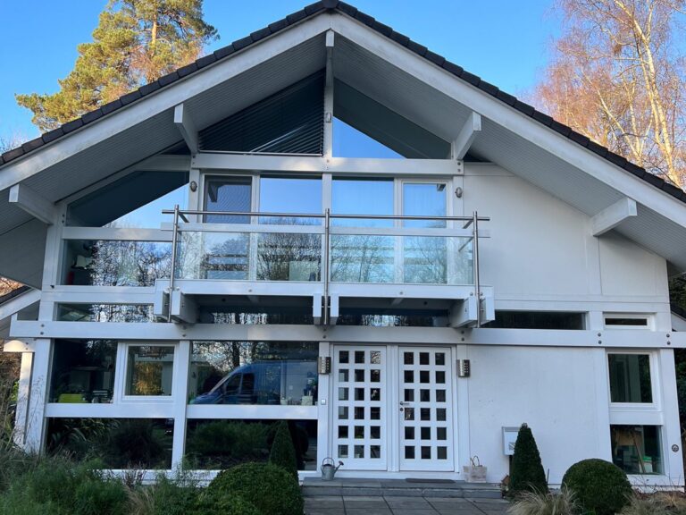 The cladding, fascias and soffits cleaned.