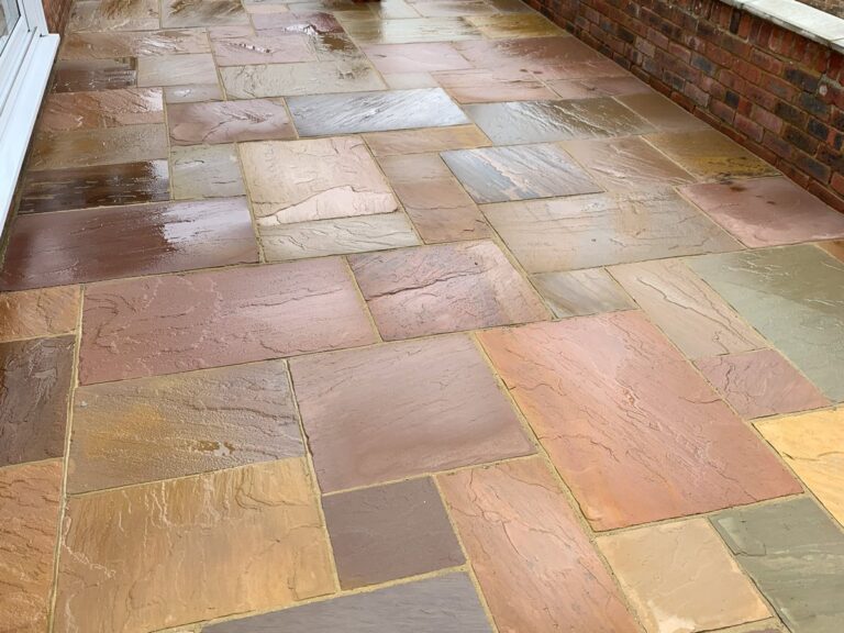 The sandstone cleaned.
