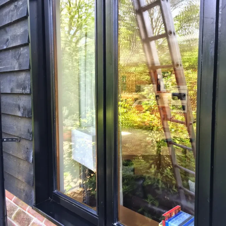 The frames, sills and glass cleaned.