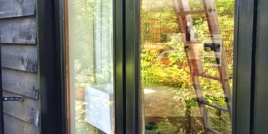 The frames, sills and glass cleaned.